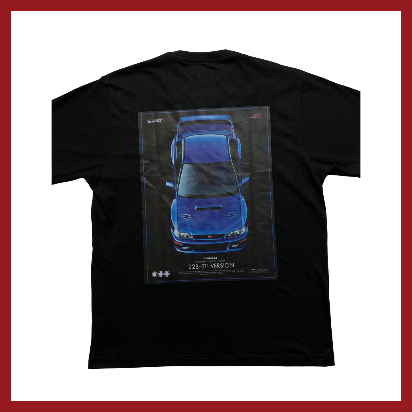 Camiseta Subaru Impreza 22B-STi Version – JDM Legend