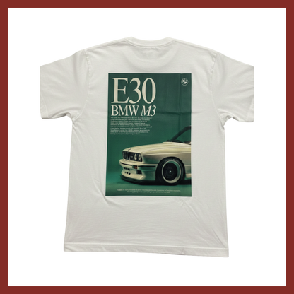 Camiseta BMW M3 E30 – The Ultimate Driving Machine