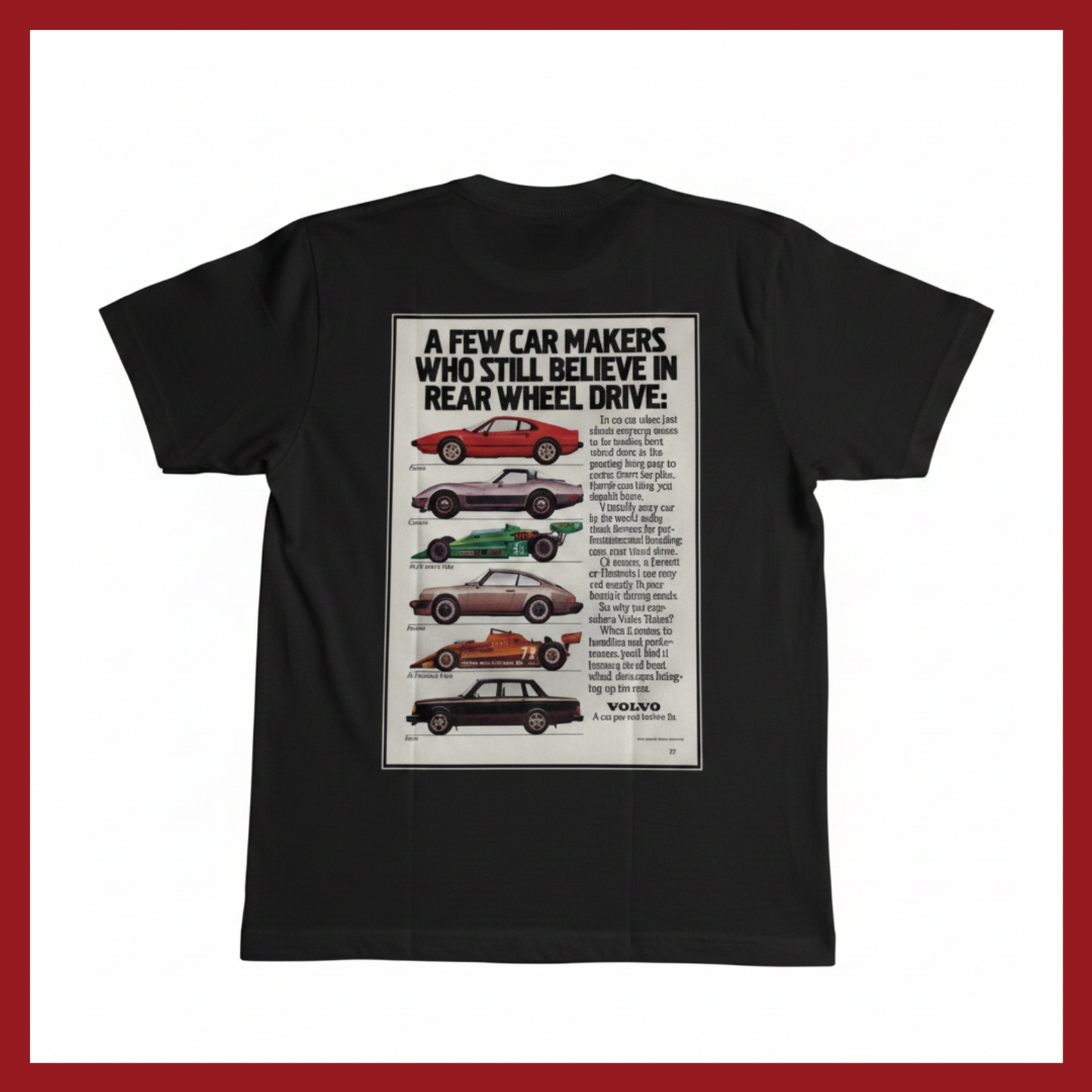 Camiseta Volvo Heritage – "Rear Wheel Drive"