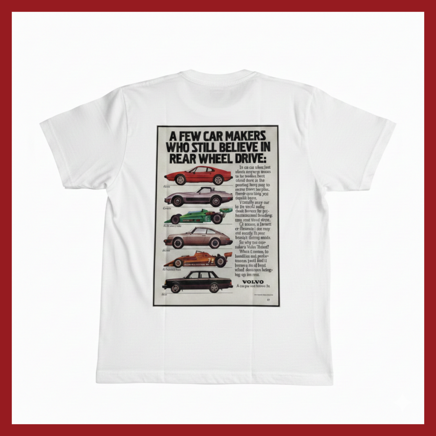 Camiseta Volvo Heritage – "Rear Wheel Drive"