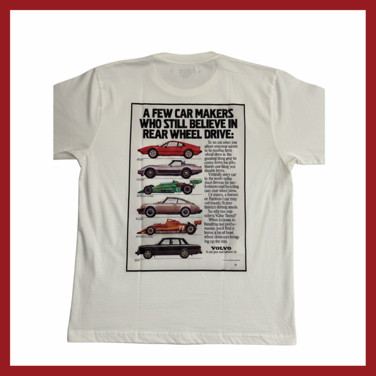 Camiseta Volvo Heritage – "Rear Wheel Drive"